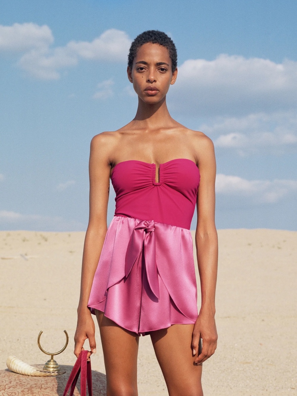 Nanushka Bianca Ruched Top